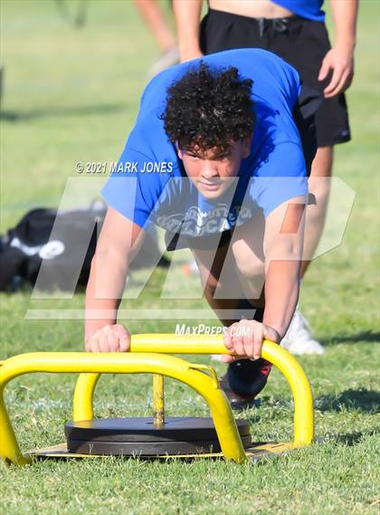 Thumbnail 2 in Lineman Drills (Cactus Duel Out West 7-on-7 Tournament) photogallery.