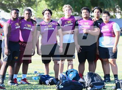 Thumbnail 2 in Lineman Drills (Cactus Duel Out West 7-on-7 Tournament) photogallery.