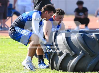 Thumbnail 3 in Lineman Drills (Cactus Duel Out West 7-on-7 Tournament) photogallery.