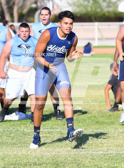 Thumbnail 2 in Lineman Drills (Cactus Duel Out West 7-on-7 Tournament) photogallery.