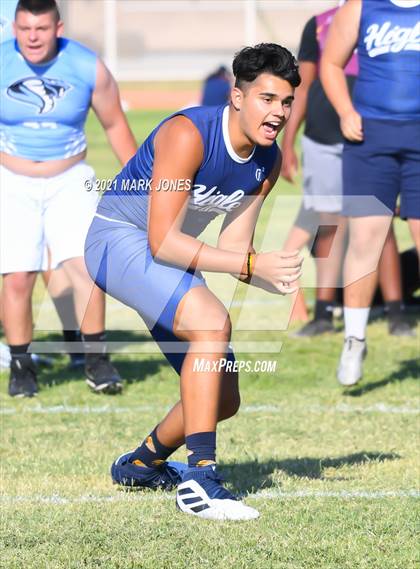 Thumbnail 3 in Lineman Drills (Cactus Duel Out West 7-on-7 Tournament) photogallery.
