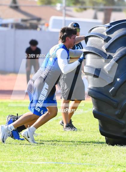 Thumbnail 3 in Lineman Drills (Cactus Duel Out West 7-on-7 Tournament) photogallery.