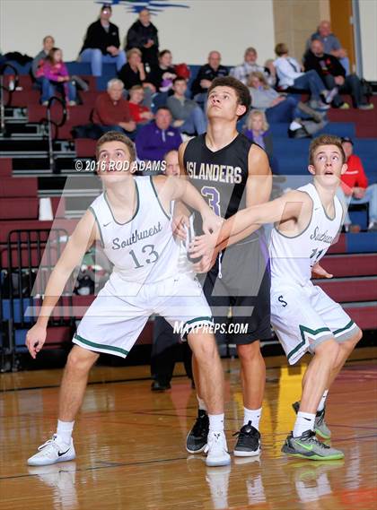 Thumbnail 2 in Lincoln Southwest vs Grand Island (Heartland Athletic Conference Tournament) photogallery.