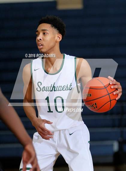 Thumbnail 2 in Lincoln Southwest vs Grand Island (Heartland Athletic Conference Tournament) photogallery.