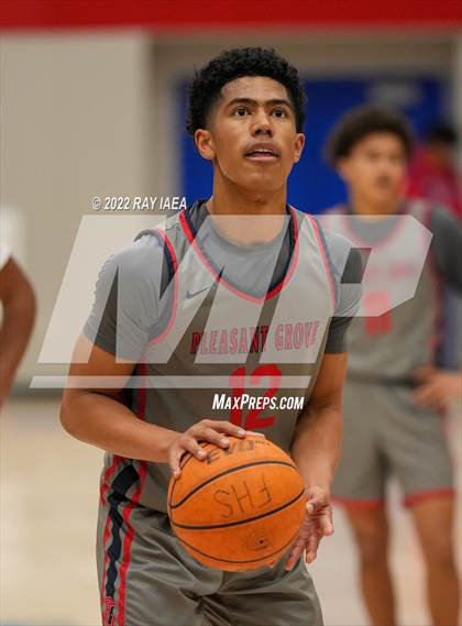Thumbnail 2 in Pleasant Grove vs. St. Patrick-St. Vincent (Stan Harms Classic Tournament) photogallery.
