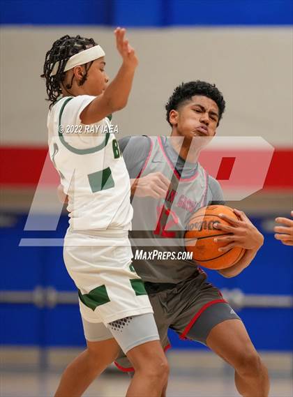 Thumbnail 3 in Pleasant Grove vs. St. Patrick-St. Vincent (Stan Harms Classic Tournament) photogallery.