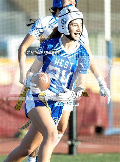 Thumbnail 1 in LA Rams NFF Coastal Valley Senior All-Star Game photogallery.