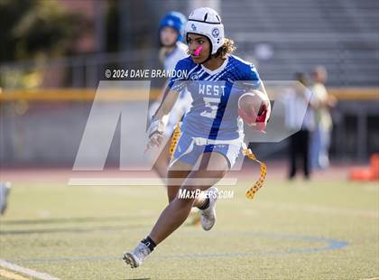 Thumbnail 2 in LA Rams NFF Coastal Valley Senior All-Star Game photogallery.