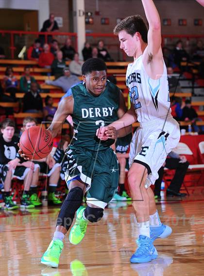 Thumbnail 1 in Derby vs Shawnee Mission East  (McPherson Invitational 2nd Round) photogallery.