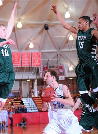 Thumbnail 1 in Derby vs Shawnee Mission East  (McPherson Invitational 2nd Round) photogallery.