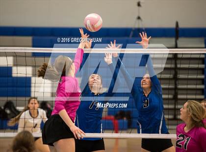Thumbnail 3 in St. Mary's Dominican vs St. Scholastica (Penguin Volleyball Classic) photogallery.