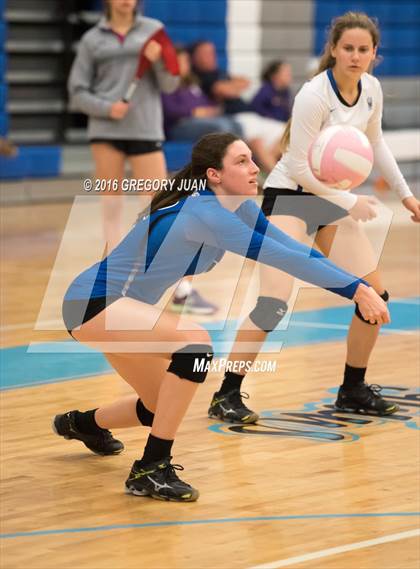 Thumbnail 3 in St. Mary's Dominican vs St. Scholastica (Penguin Volleyball Classic) photogallery.
