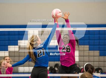 Thumbnail 3 in St. Mary's Dominican vs St. Scholastica (Penguin Volleyball Classic) photogallery.