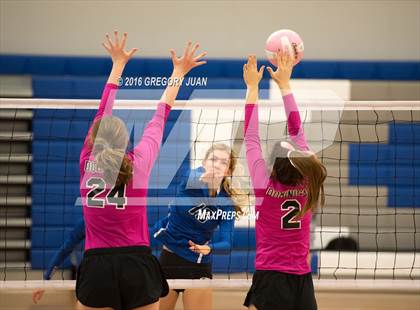 Thumbnail 3 in St. Mary's Dominican vs St. Scholastica (Penguin Volleyball Classic) photogallery.