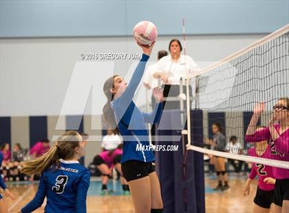 Thumbnail 2 in St. Mary's Dominican vs St. Scholastica (Penguin Volleyball Classic) photogallery.