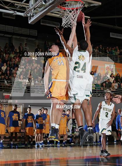 Thumbnail 2 in Bishop Amat @ Notre Dame (CIF SoCal Regional D3 Final) photogallery.