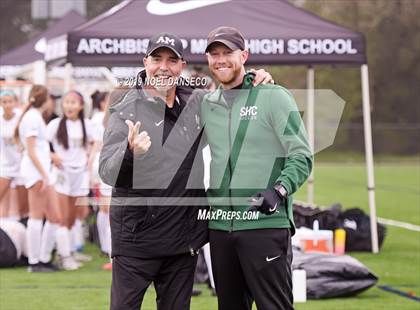Thumbnail 1 in Sacred Heart Cathedral Preparatory vs Archbishop Mitty photogallery.