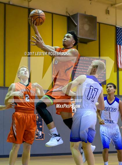 Thumbnail 1 in George West @ Karnes City (Karnes City Basketball Tournament) photogallery.