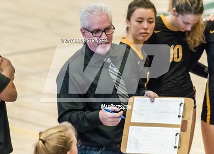 Thumbnail 2 in CCS Div2 Girls Volleyball Championship(Mountain View vs. Presentation) photogallery.
