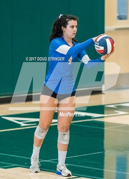 Thumbnail 1 in CCS Div2 Girls Volleyball Championship(Mountain View vs. Presentation) photogallery.