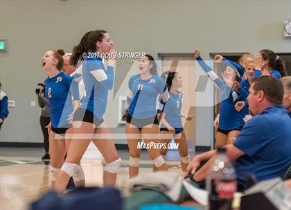 Thumbnail 1 in CCS Div2 Girls Volleyball Championship(Mountain View vs. Presentation) photogallery.