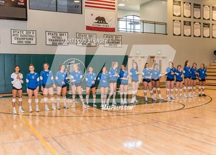 Thumbnail 2 in CCS Div2 Girls Volleyball Championship(Mountain View vs. Presentation) photogallery.