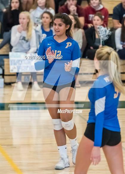 Thumbnail 3 in CCS Div2 Girls Volleyball Championship(Mountain View vs. Presentation) photogallery.