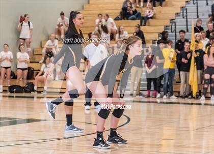 Thumbnail 2 in CCS Div2 Girls Volleyball Championship(Mountain View vs. Presentation) photogallery.