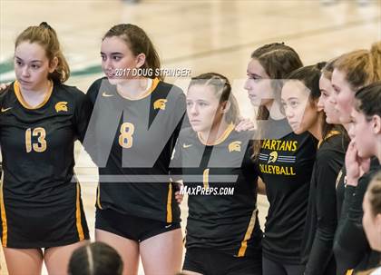 Thumbnail 1 in CCS Div2 Girls Volleyball Championship(Mountain View vs. Presentation) photogallery.