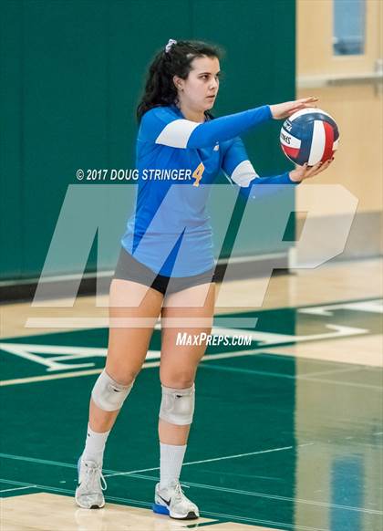 Thumbnail 3 in CCS Div2 Girls Volleyball Championship(Mountain View vs. Presentation) photogallery.