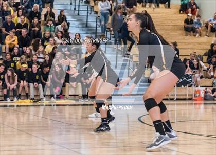 Thumbnail 3 in CCS Div2 Girls Volleyball Championship(Mountain View vs. Presentation) photogallery.
