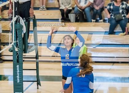 Thumbnail 2 in CCS Div2 Girls Volleyball Championship(Mountain View vs. Presentation) photogallery.