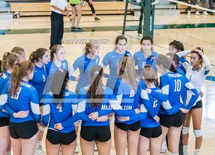 Thumbnail 1 in CCS Div2 Girls Volleyball Championship(Mountain View vs. Presentation) photogallery.