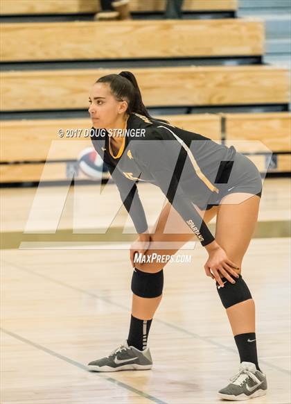 Thumbnail 2 in CCS Div2 Girls Volleyball Championship(Mountain View vs. Presentation) photogallery.