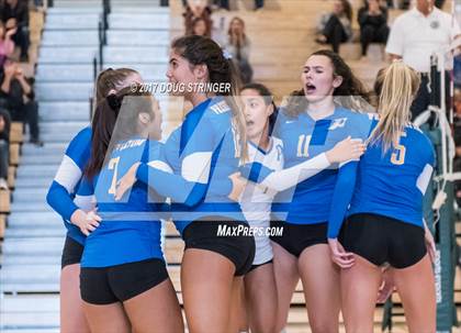 Thumbnail 2 in CCS Div2 Girls Volleyball Championship(Mountain View vs. Presentation) photogallery.