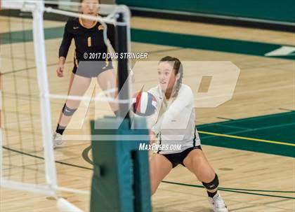 Thumbnail 1 in CCS Div2 Girls Volleyball Championship(Mountain View vs. Presentation) photogallery.