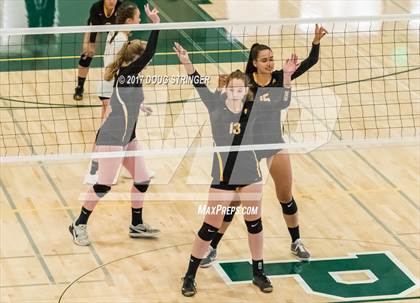Thumbnail 2 in CCS Div2 Girls Volleyball Championship(Mountain View vs. Presentation) photogallery.