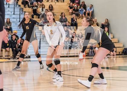 Thumbnail 3 in CCS Div2 Girls Volleyball Championship(Mountain View vs. Presentation) photogallery.