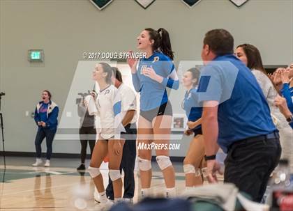 Thumbnail 3 in CCS Div2 Girls Volleyball Championship(Mountain View vs. Presentation) photogallery.