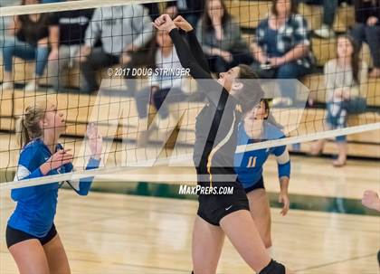 Thumbnail 1 in CCS Div2 Girls Volleyball Championship(Mountain View vs. Presentation) photogallery.