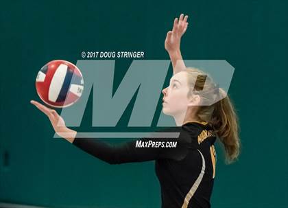Thumbnail 2 in CCS Div2 Girls Volleyball Championship(Mountain View vs. Presentation) photogallery.