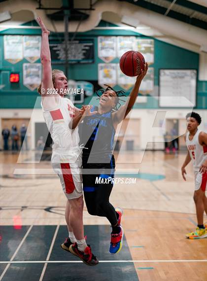 Thumbnail 2 in Capital Christian vs. Jesuit (Simply Basketball Showcase) photogallery.