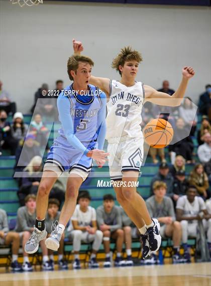 Thumbnail 2 in Westlake vs. Juan Diego Catholic (Eagle Holiday Shootout) photogallery.