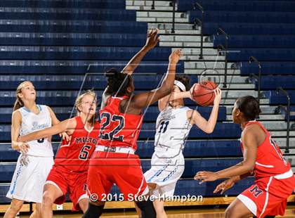 Thumbnail 2 in Milton vs. Cambridge (Lady Bears Tip-off Classic) photogallery.