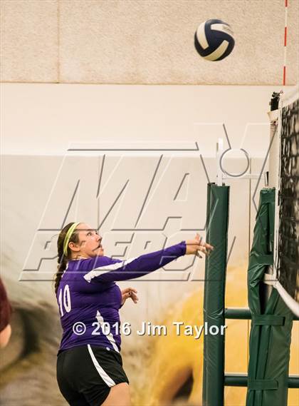 Thumbnail 3 in Community Christian vs Victory Baptist Academy (TCA Volleyball Tournament)  photogallery.