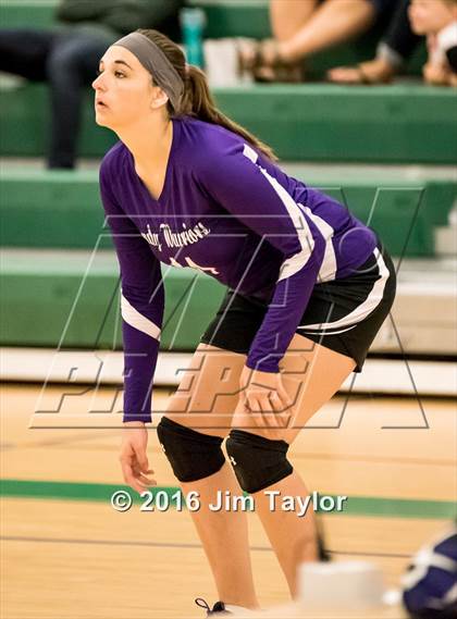 Thumbnail 2 in Community Christian vs Victory Baptist Academy (TCA Volleyball Tournament)  photogallery.