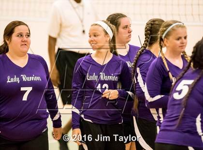 Thumbnail 1 in Community Christian vs Victory Baptist Academy (TCA Volleyball Tournament)  photogallery.