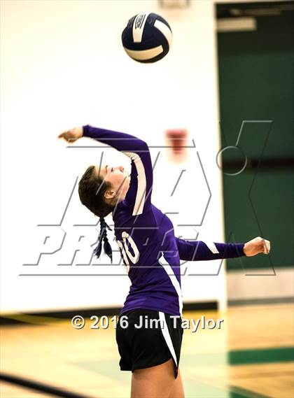 Thumbnail 2 in Community Christian vs Victory Baptist Academy (TCA Volleyball Tournament)  photogallery.