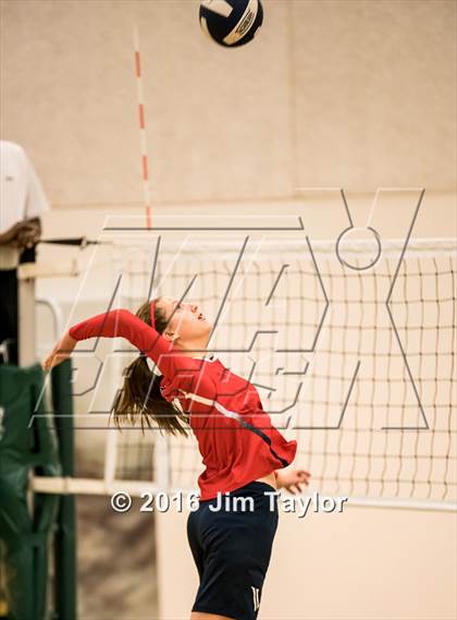 Thumbnail 2 in Community Christian vs Victory Baptist Academy (TCA Volleyball Tournament)  photogallery.