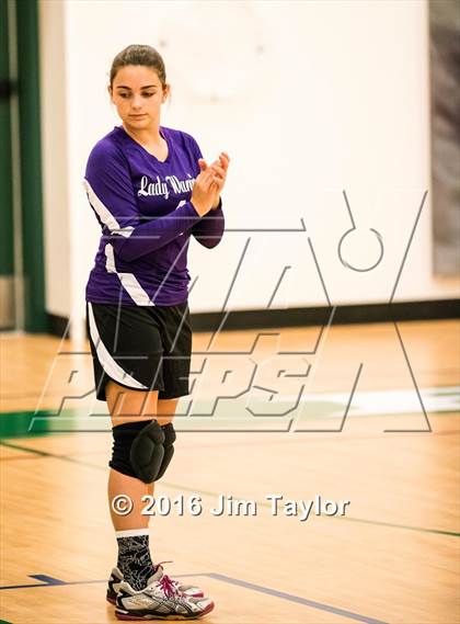 Thumbnail 3 in Community Christian vs Victory Baptist Academy (TCA Volleyball Tournament)  photogallery.